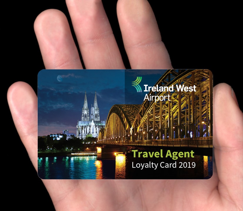 Ireland West Airport Loyalty Card Design Designwest ireland front