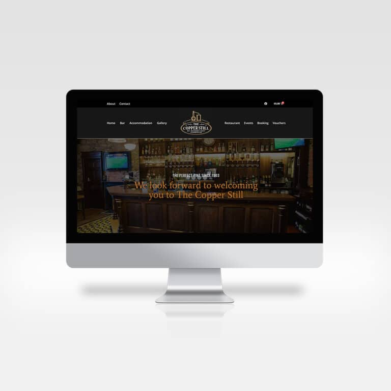 The Copper Still Bar and Restuarant designwest website design