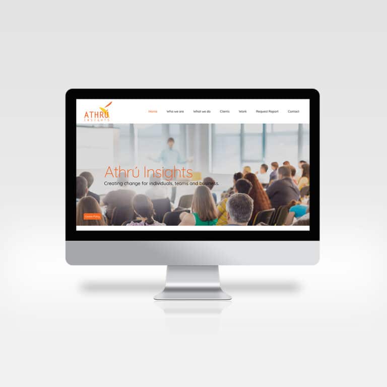 athruinsights desktop designwest website design