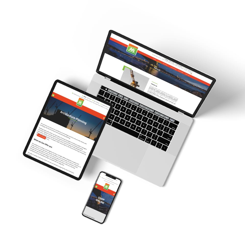 Maloney Group - Architecture Planning - Designwest - Website Design Devices