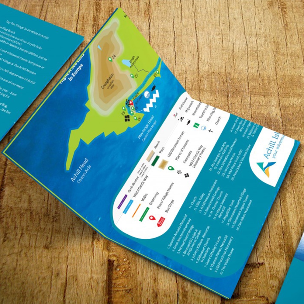 Achill Island Flyer Design of Ireland Mayo