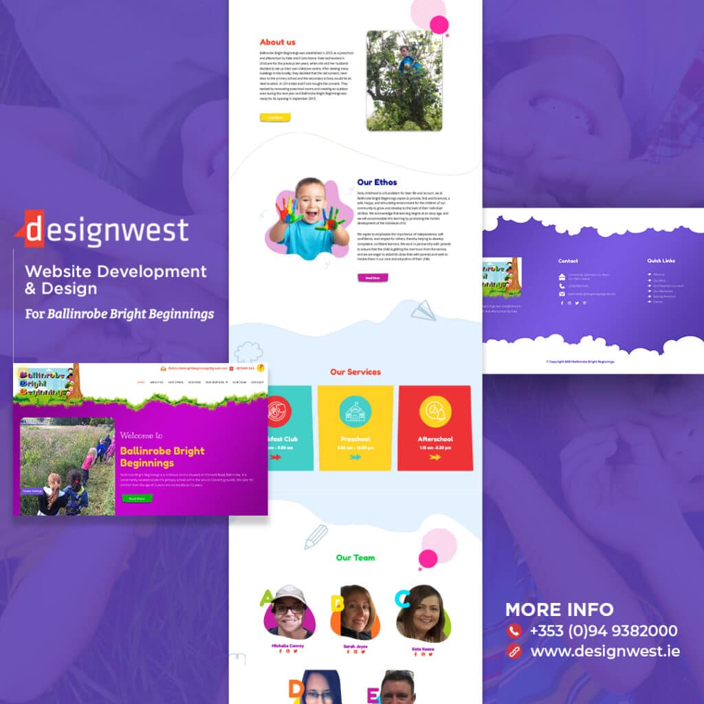 Ballinrobe Bright Beginnings - Website Design