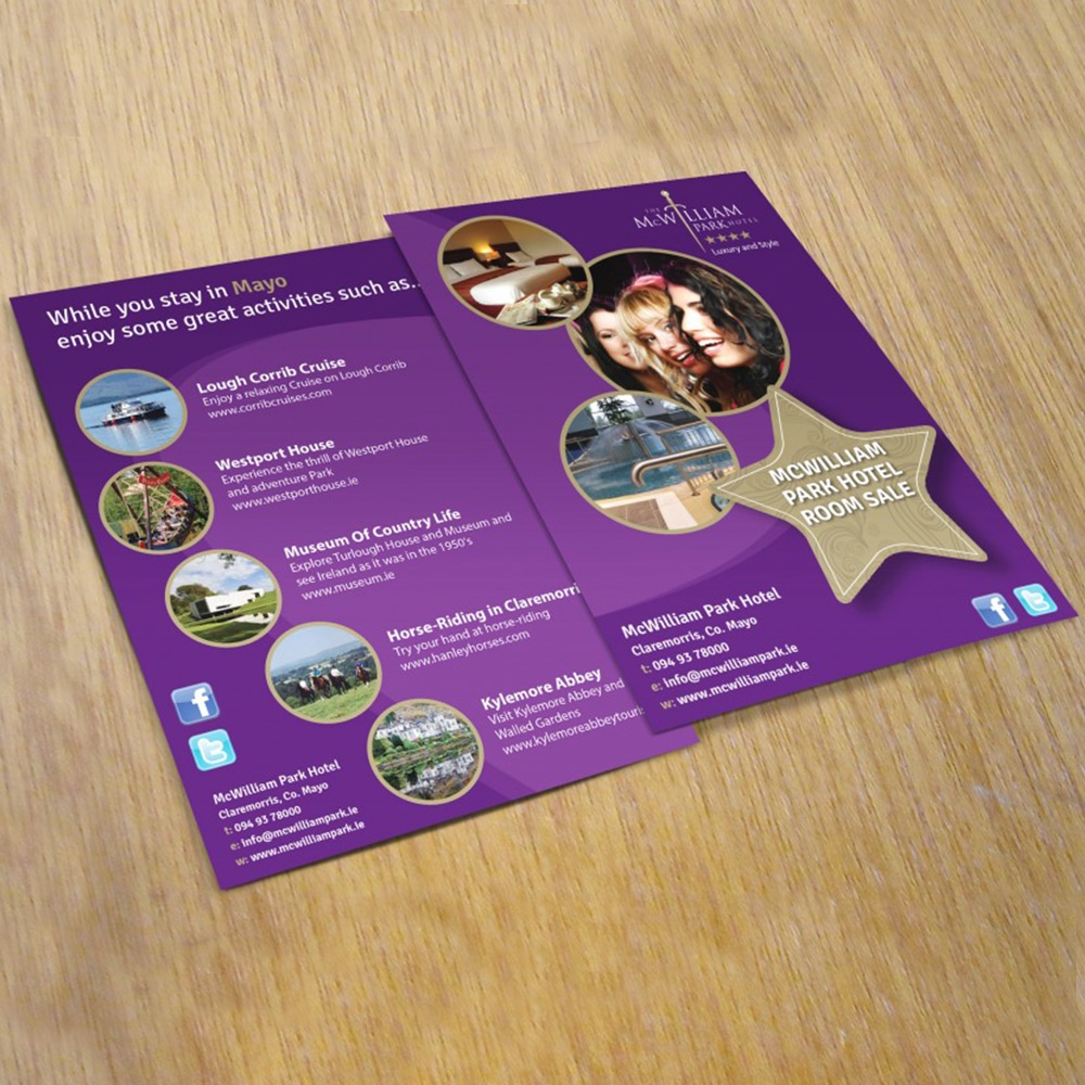 Mc William Park Hotel Flyer Design Designwest