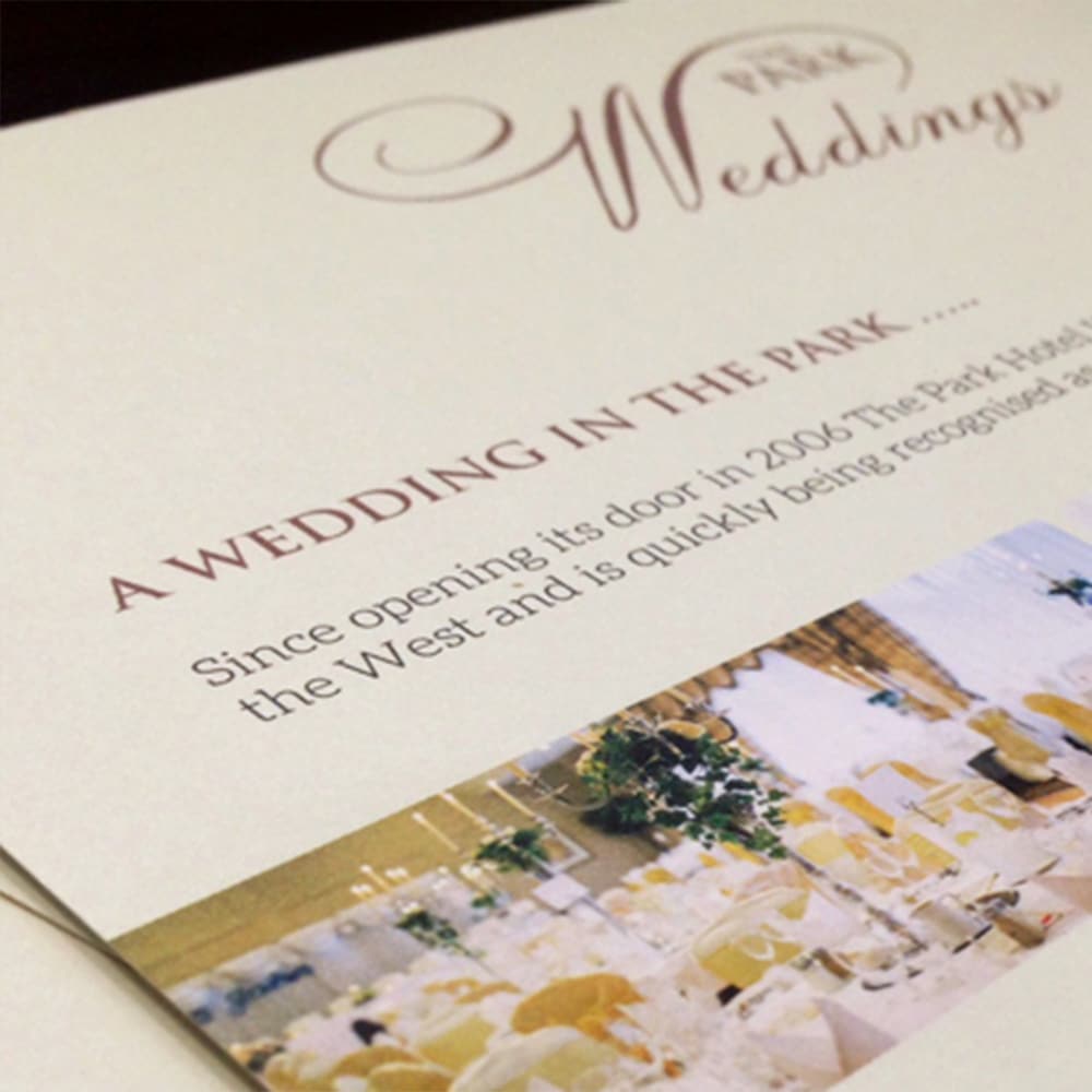 Park Hotel Wedding Flyer Design Designwest