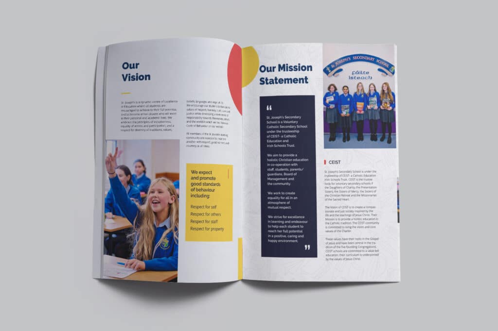 School Prospectus Design | St. Joseph's Castlebar