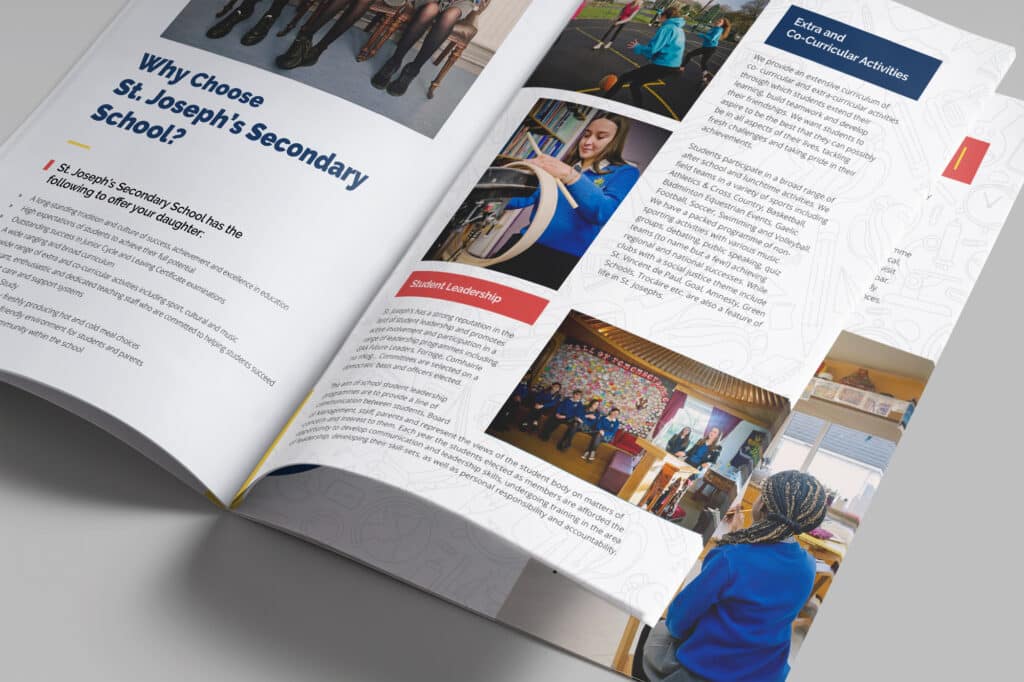 School Prospectus Design | St. Joseph's Castlebar