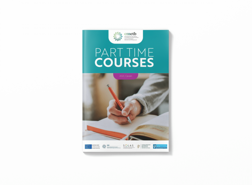 Cavan part time brochure mockup2