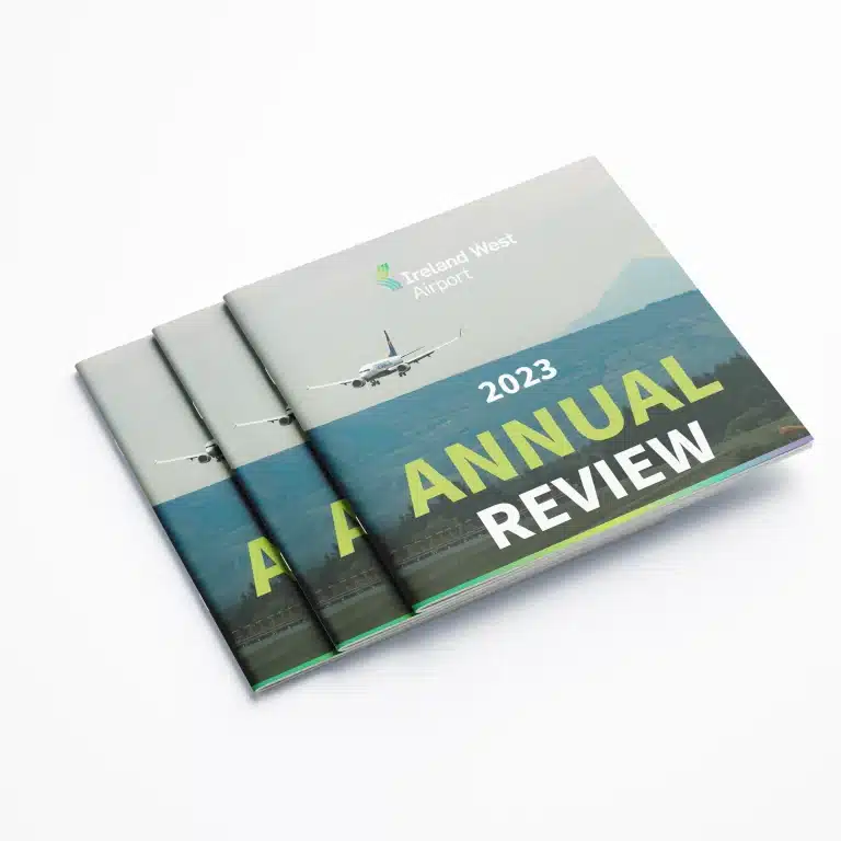 Designwest Leaflet Design Brochure design Ireland west airport Corporate Brochure Mockup 2024 5