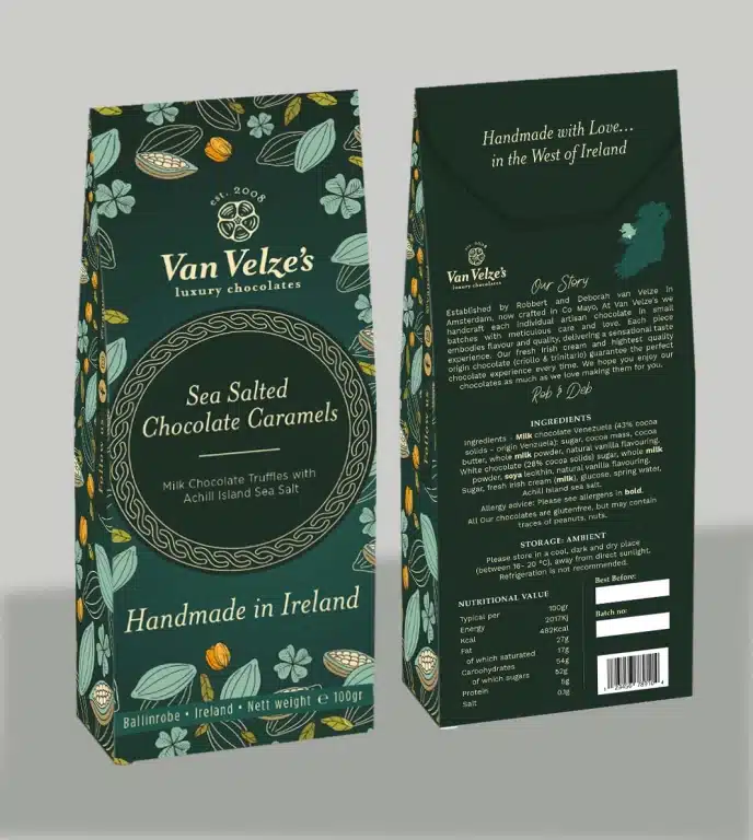 Van Valzes pouch box mockup