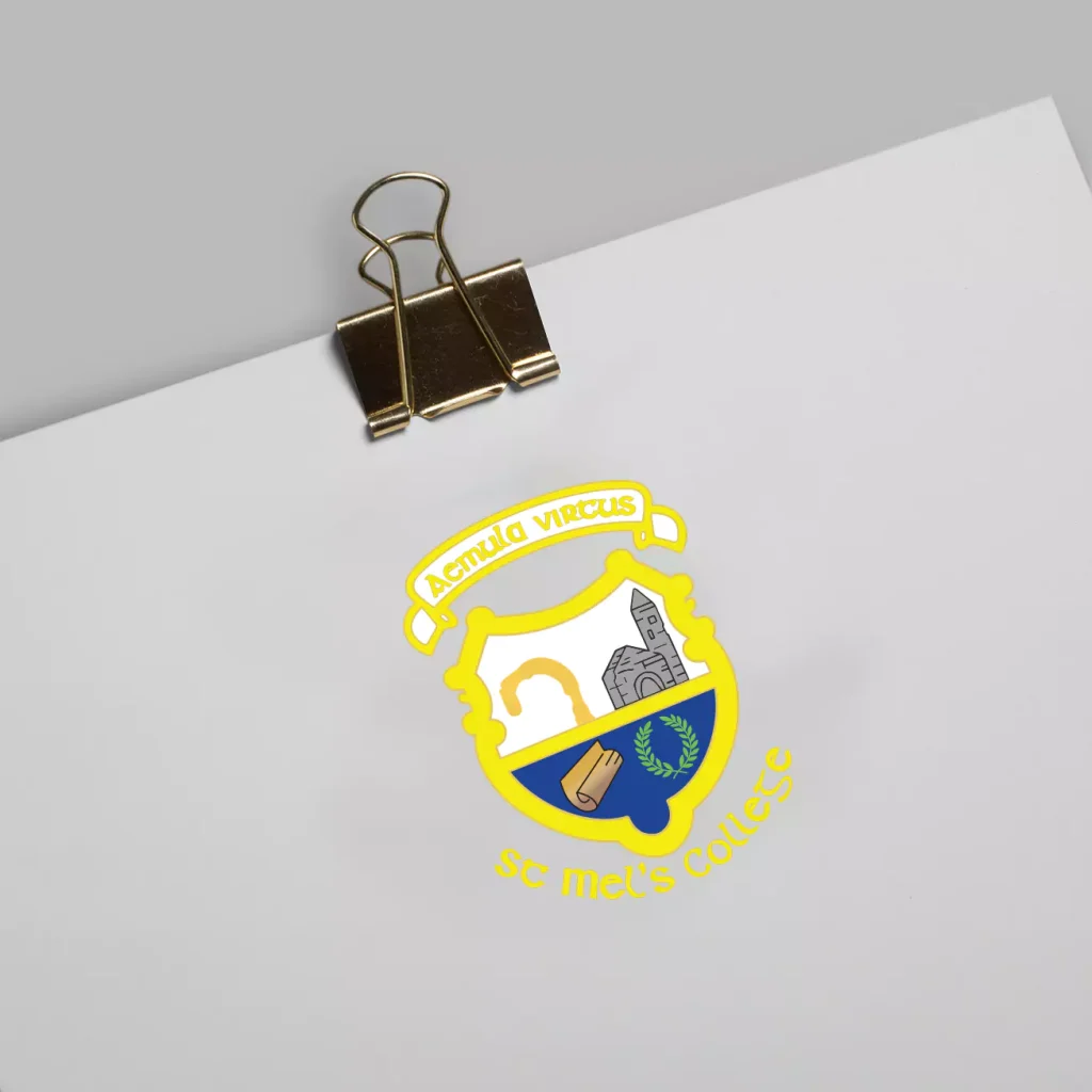 designwest crest design school ireland st mels college letter head 668f5db0ef40e