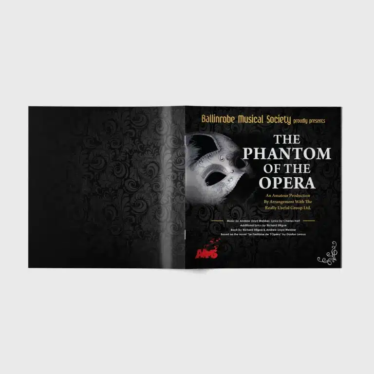 Designwest Brochure design Mayo Ireland ballinrobe musical society 2023 3