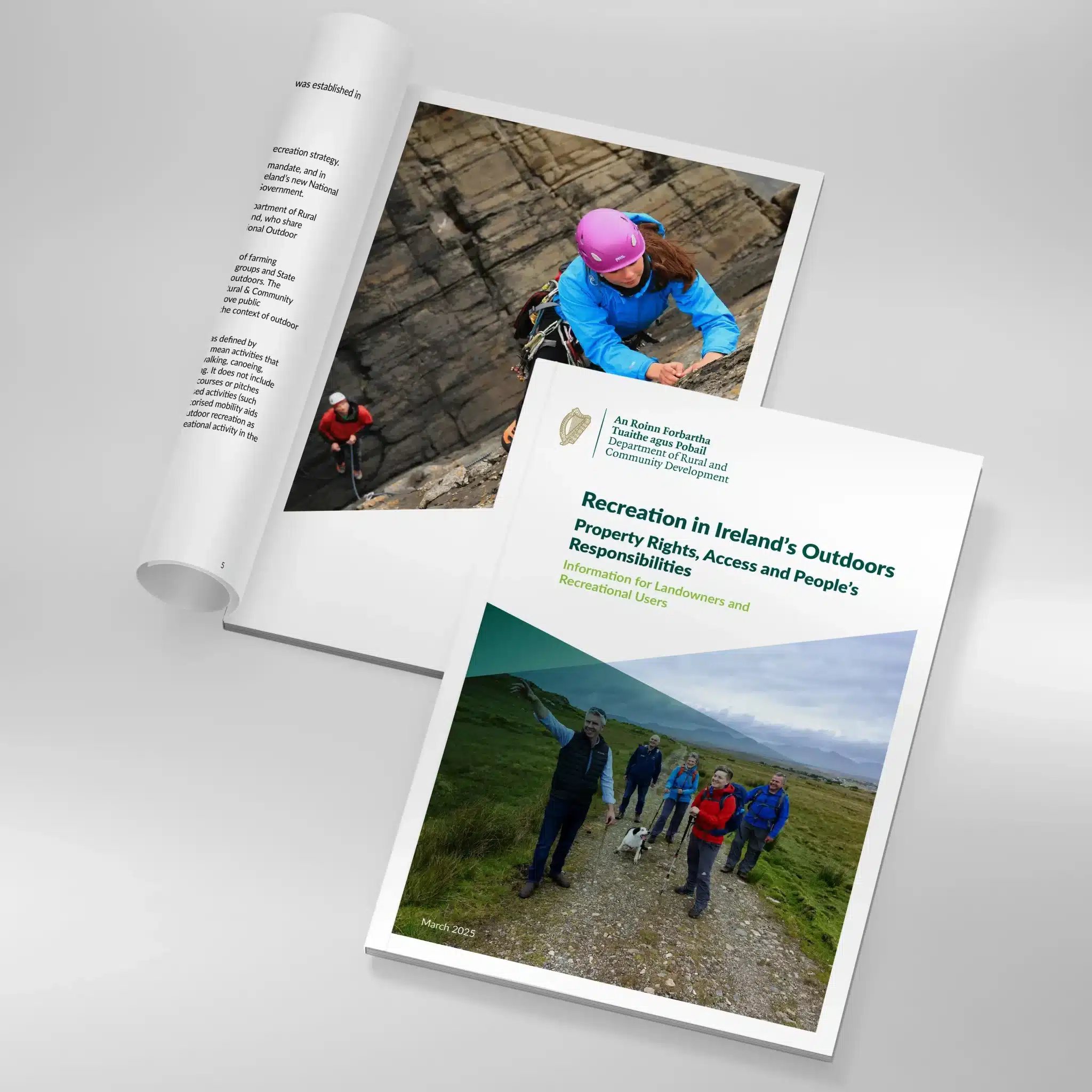 Brochure and Leaflet Design for the Department of Rural and Community Development: Enhancing Outdoor Recreation Awareness in Ireland