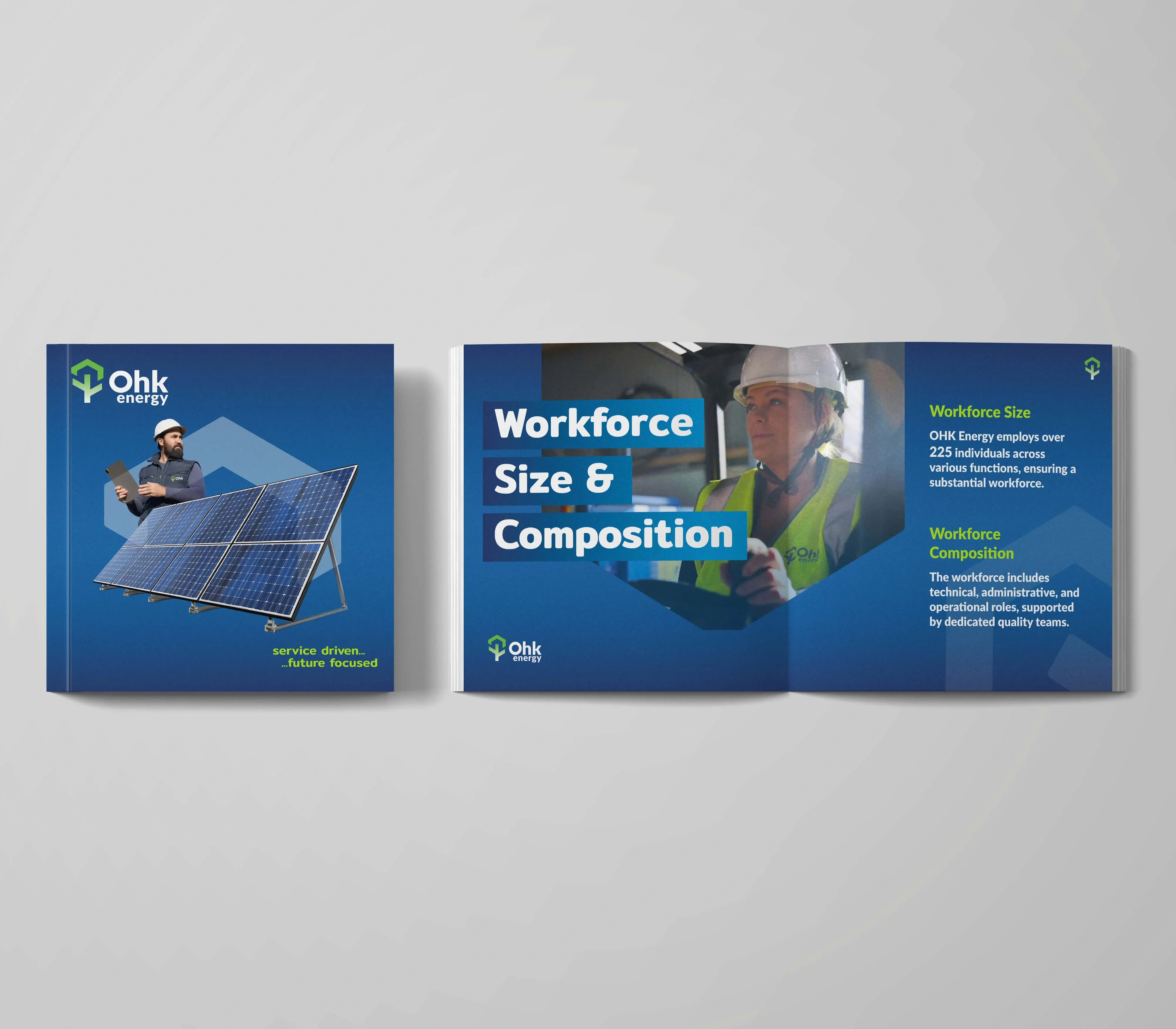 Designwest Brochure designers Ireland OH Energy Brochure design Residential mockup 2