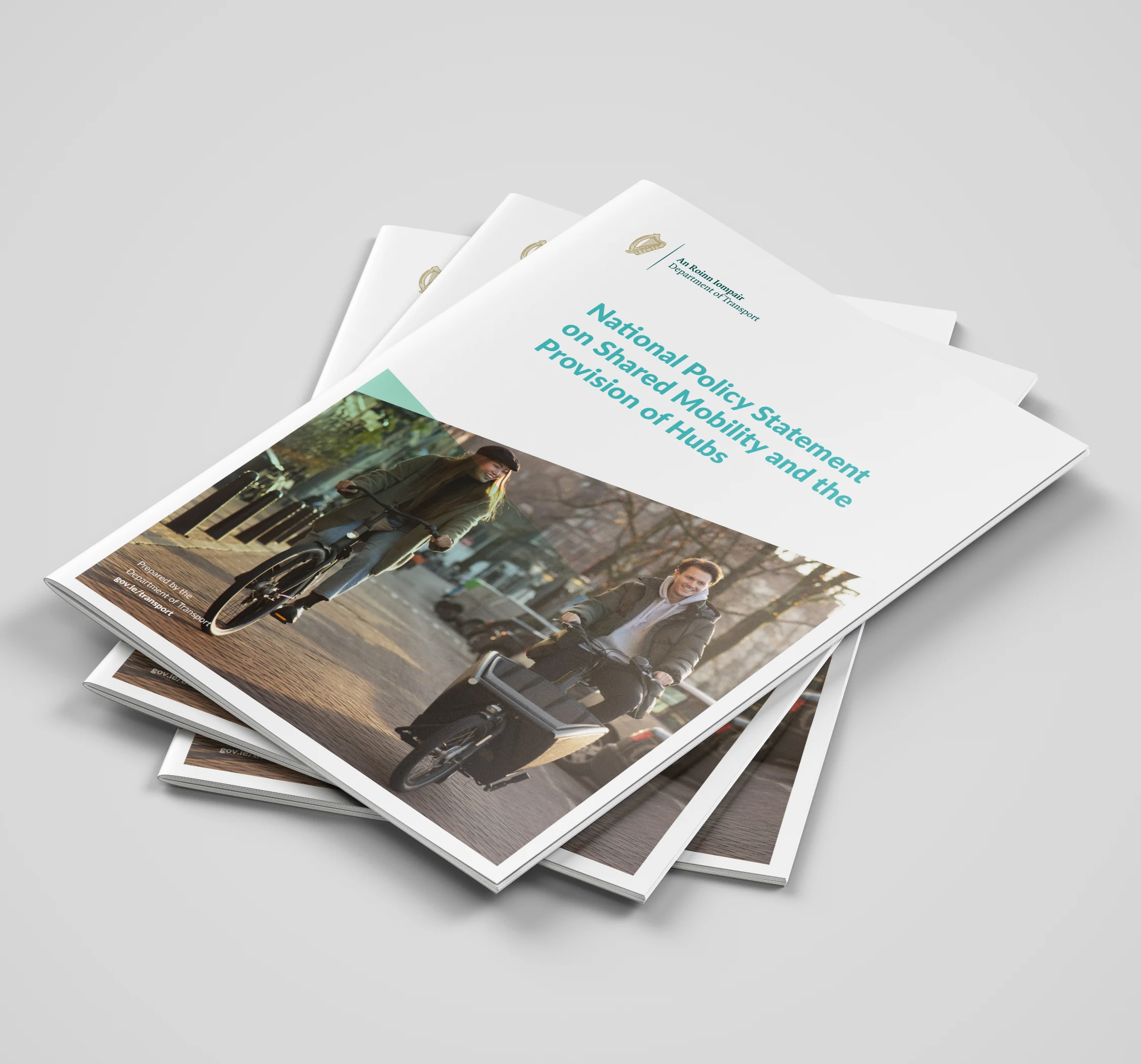 Designwest brochure design ireland Dublin National Policy Statement on Shared Mobility and the Provision of Hubs 2025 mockup 2