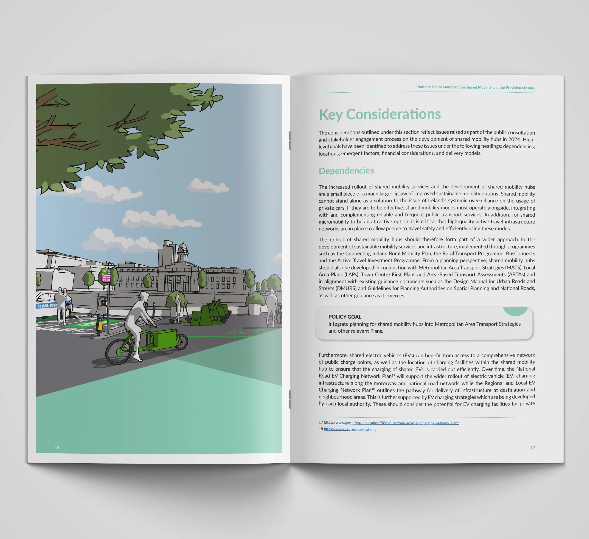 Designwest brochure design ireland Dublin National Policy Statement on Shared Mobility and the Provision of Hubs 2025 mockup 4